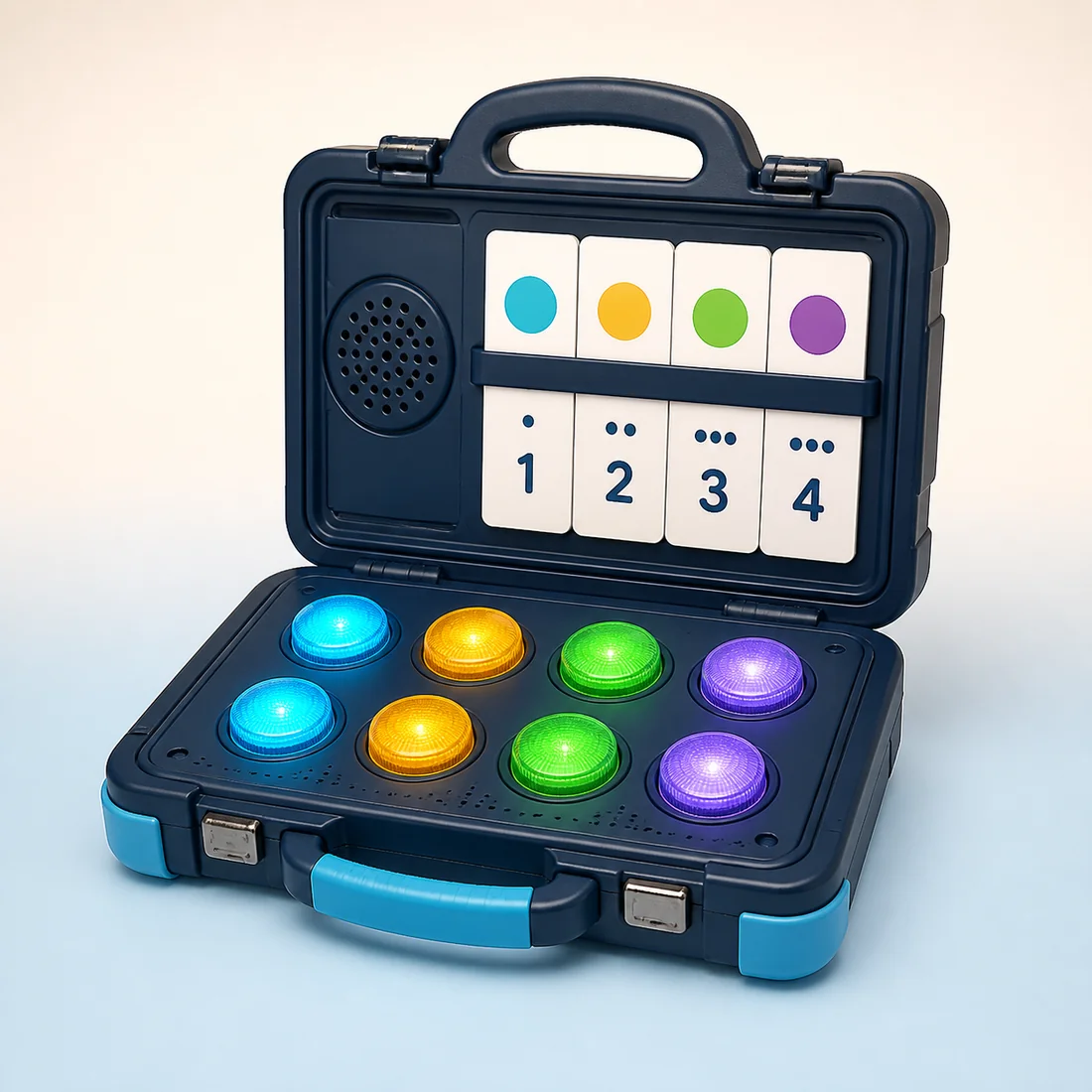 Portable screen-free smart learning briefcase